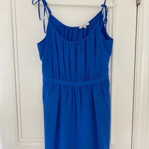 Madewell tie strap blue sundress 12